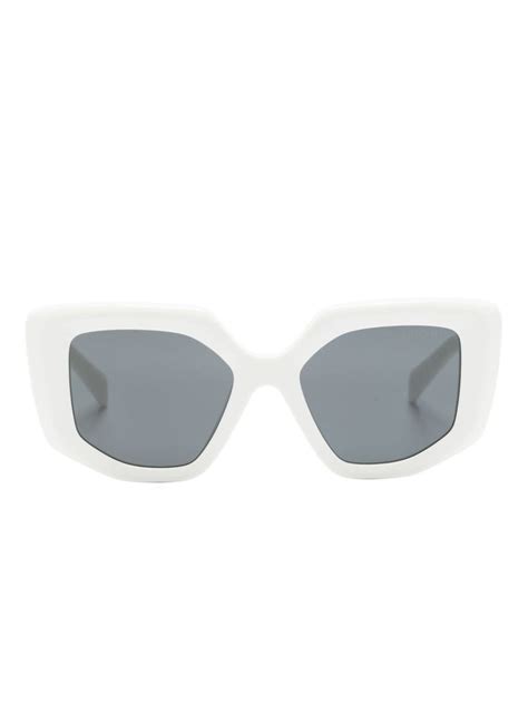 Prada Eyewear Symbole Triangle Logo Sunglasses Farfetch