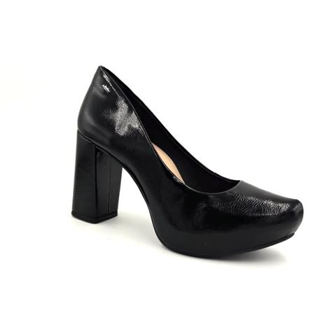 Sapato Meia Pata Preto - Sapato Scarpin Preto Dakota Meia Pata Salto Grosso - Conceito M