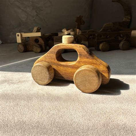 Wooden Police Car Toy for Kids Educational and Exciting - Etsy