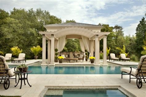 Pool Area Outstanding Gazebo Design Ideas For Relaxing In Style