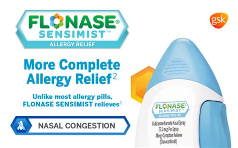 Flonase Sensimist Allergy Relief Nasal Spray 3 Bottles, 120 Sprays ea ...