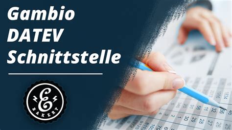 Gambio Datev Schnittstelle Finanzbuchhaltungs Schnittstelle F R