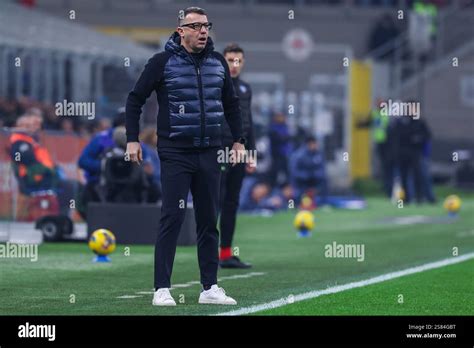 Roberto D Aversa Head Coach Of Empoli FC Reacts During Serie A 2024 25