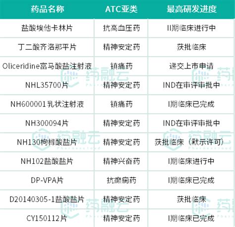 800亿神经系统药物市场！恩华药业1类新药获批临床，10款发起猛攻摩熵医药原药融云