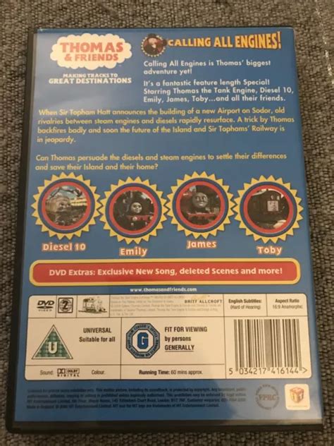 Thomas Friends Calling All Engines Dvd Feature Length Special Reg