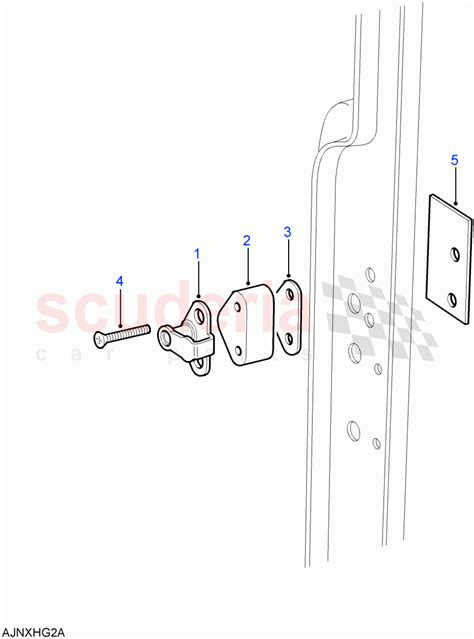 Rear Side Door Latch Striker V From7A000001 Parts For Land Rover