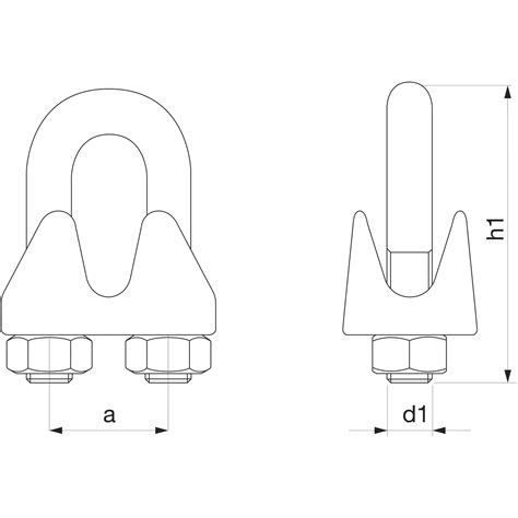 Drahtseilklemmen EN 13411 5 Stahl Verzinkt Vasalat