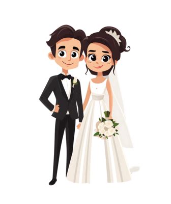 Wedding Cartoon PNGs for Free Download