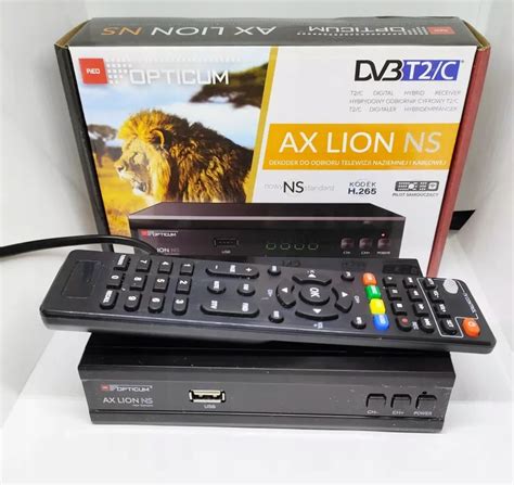 DEKODER HEVC OPTICUM AX LION NS KOMPLET 12540005780 Oficjalne