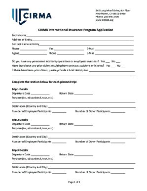 Fillable Online Lap Claim Reporting Member Cirma Ccm Ct Org Fax