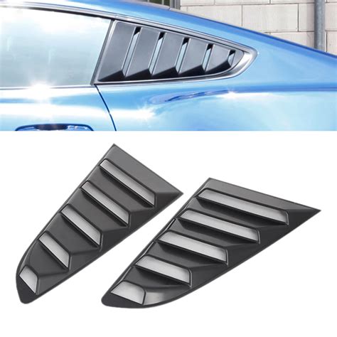 Rear Quarter Window Louvers Scoops Spoiler Car Tunning Panel Side Air