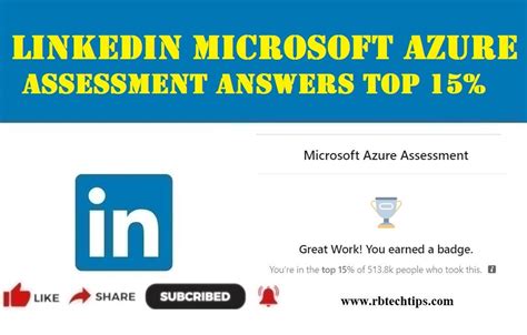 Linkedin Microsoft Azure Skill Assessment Answers Rbtechtips Quiz