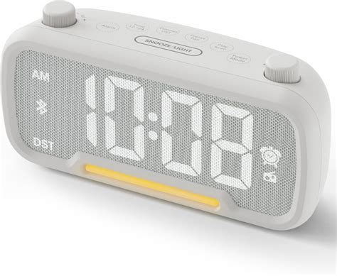 Rocam Radio Alarm Clock Bluetooth Clock Radio Alarm Bedside With Fm