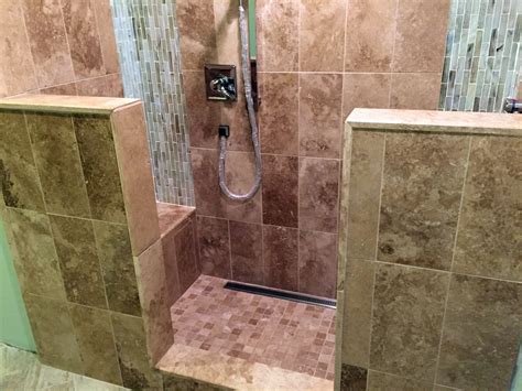 Vertical Stripe Tile Shower Complete Custom Tiling