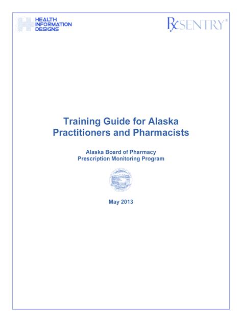 Fillable Online Training Guide Alaska Prescription Drug Monitoring