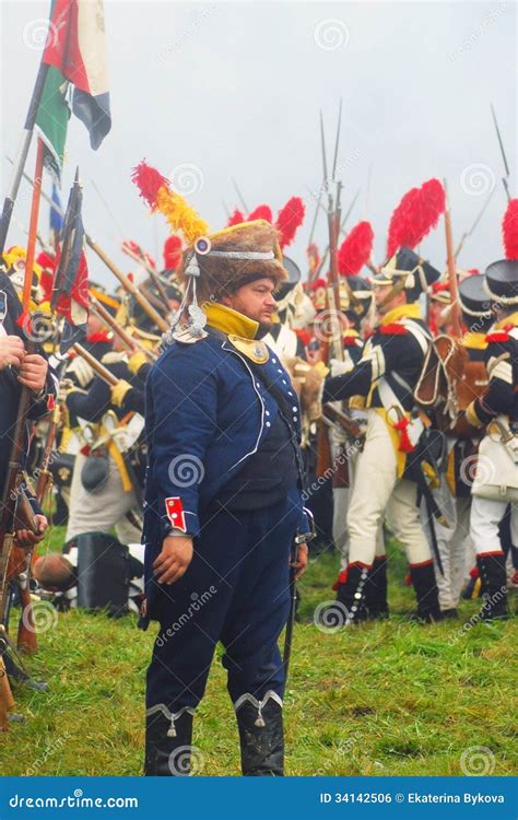 Napoleonic War Soldiers Reenactors Editorial Photo Image Of Event Danger 34142506