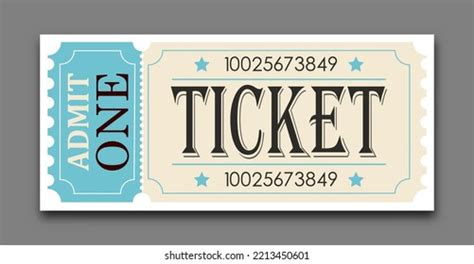 Ticket Vector Illustration Websites Applications Cinemas Stock Vector