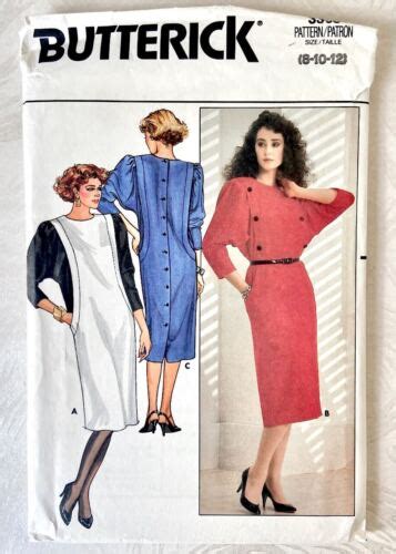 Sewing Pattern Vintage Butterick Misses Dress Ebay