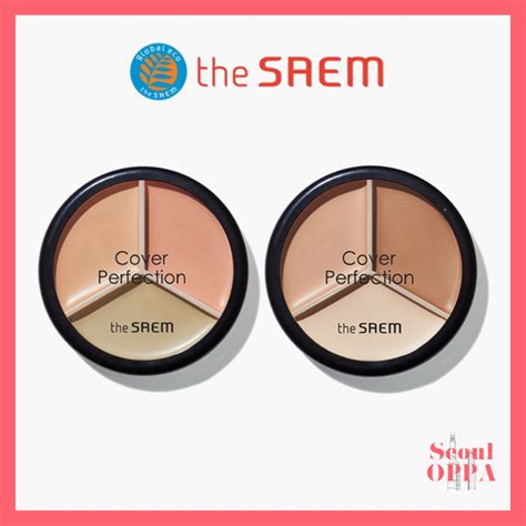 The Saem Cover Perfection Triple Pot Concealer Types