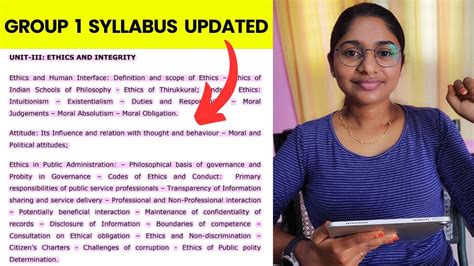 TNPSC Group 1 Mains Syllabus Updated YouTube