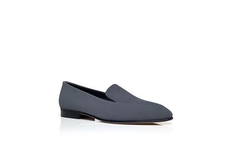 Pitaka Dark Grey Suede Loafers Manolo Blahnik