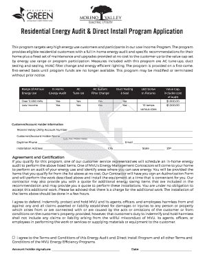 Fillable Online Ci Moreno Valley Ca Electric Utility Residential Energy