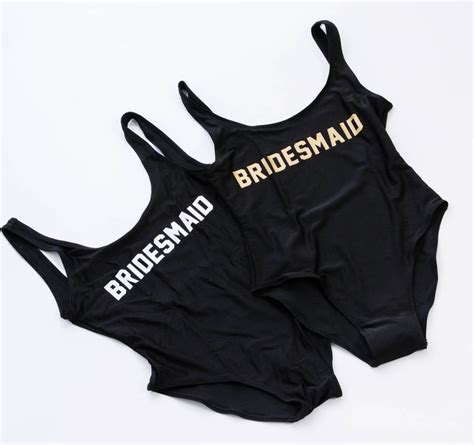 Bridesmaid Swimsuits Bachelorette Bathing Suits One Piece Customized