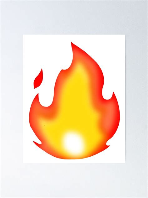 Feuer Emoji Poster Von Createartforfun Redbubble