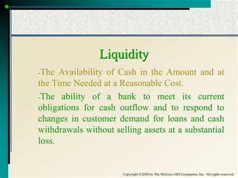 4 Liquidity Management Ppt