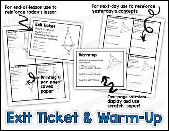 Base Angles Theorem Lesson by Math Beach Solutions | TPT