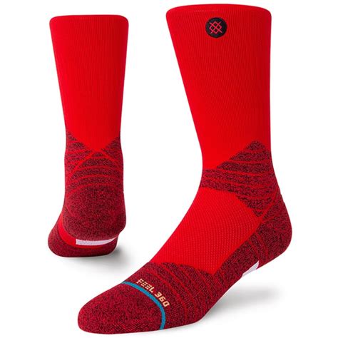 Stance Icon Sport Crew Sokken Unisex Rood BIKE24