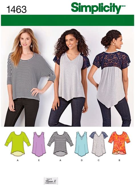 Sewing Pattern Loose Fitting Pullover Tops Pattern Stretch Etsy Knit Top Patterns Women Top