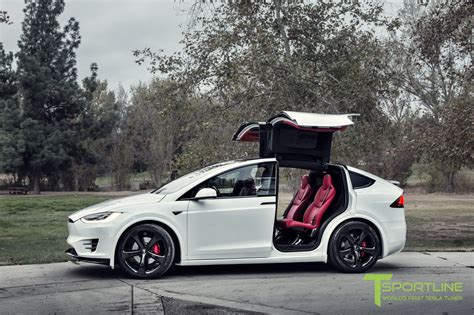 This Tesla Model X Has A Bespoke Bentley Red Leather Interior, Costs ...