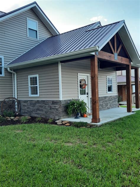 Diy Faux Stone Exterior, Exterior Rock Siding, Stucco And Stone ...