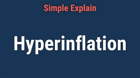 What Is Hyperinflation Youtube