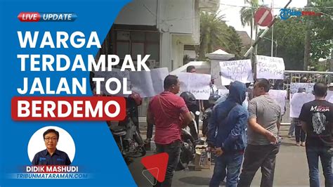 Video Puluhan Warga Terdampak Tol Kota Kediri Demo Di Balai Kota