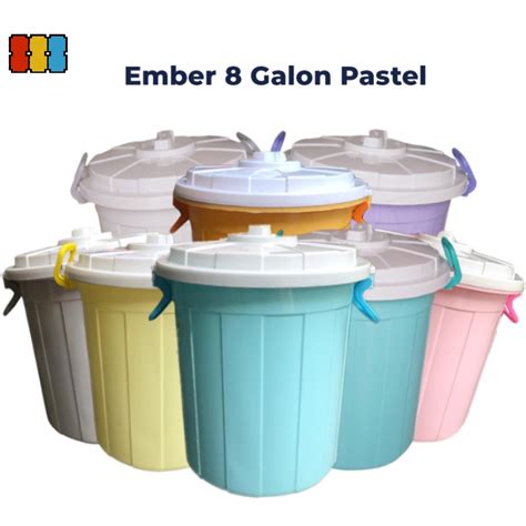 Jual Tanaka Ember Galon Liter Warna Pastel Shopee Indonesia