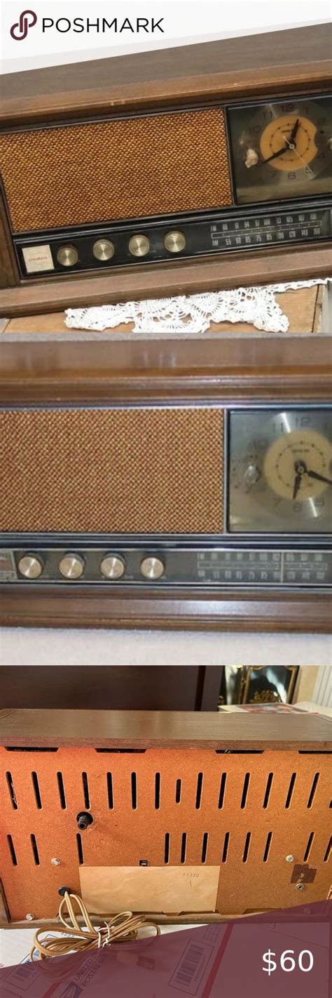 Ge Vintage 1968 Solid State Dual Speakers Amfm Radio I Work In