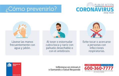 Medidas de prevención ante el nuevo Coronavirus Chile en el Exterior