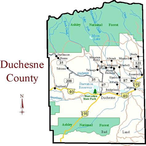 Duchesne County Map