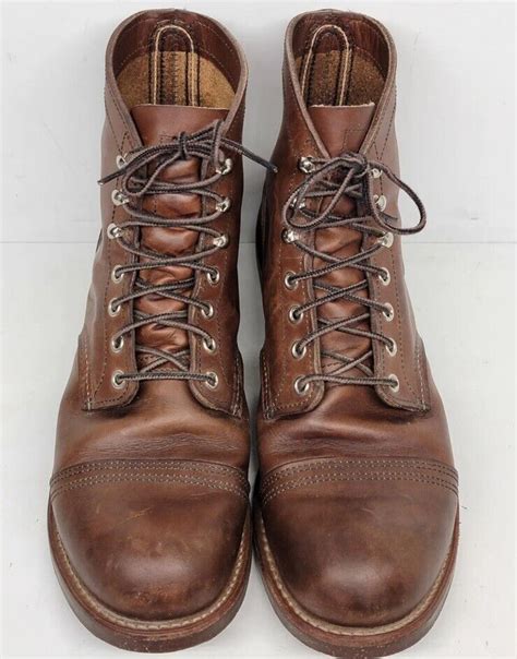 Red Wing Heritage Iron Ranger Amber Harness Leather Gem