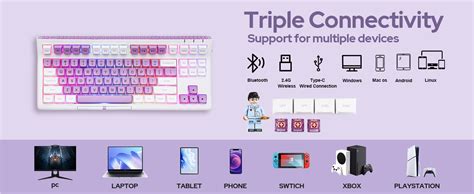 Amazon EPOMAKER Brick Tri Mode TKL Hot Swappable Mechanical Keyboard With Stackable