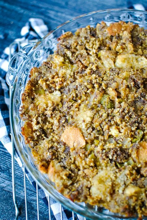 Southern Jiffy Cornbread And Sausage Dressing Recipe