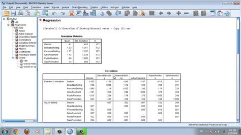 Multiple Regression Analysis With Spss 2014 Youtube