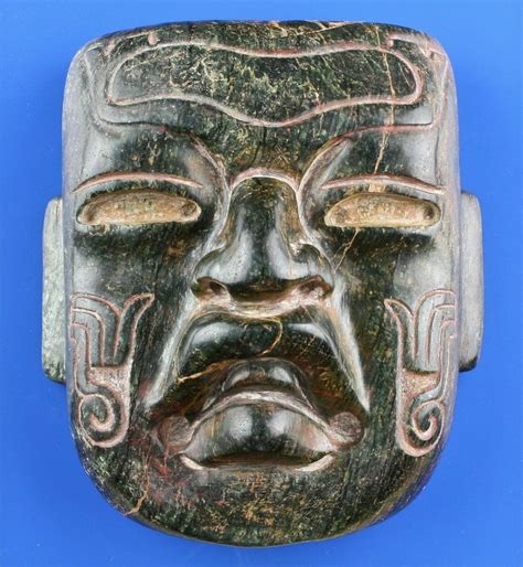 Olmec Jadeite Mask Ancient Art Historical Artifacts Classical Period