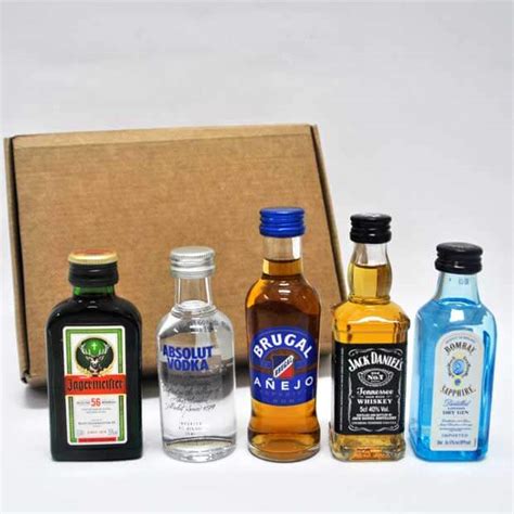 Cajas De Botellas Pequeñas De Alcohol Para Regalar