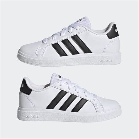 Shoes - Grand Court Lifestyle Tennis Lace-Up Shoes - White | adidas ...