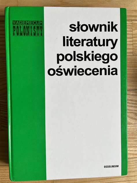 S Ownik Literatury Polskiego O Wiecenia Warszawa Kup Teraz Na