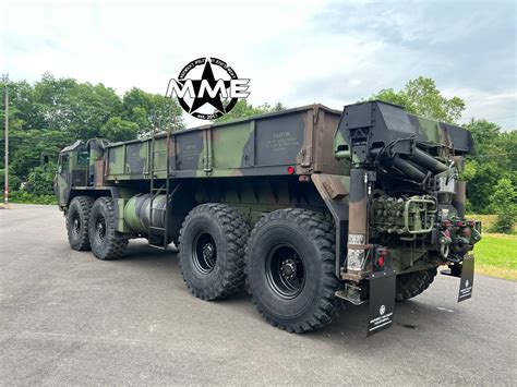 1988 M977 Oshkosh Hemtt 8x8 Truck With Grove Material Handling Crane