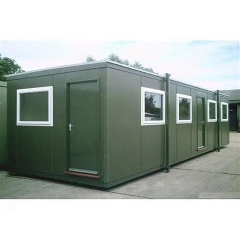 Rectangular Ms Glass Prefabricated Office Site Container At Rs